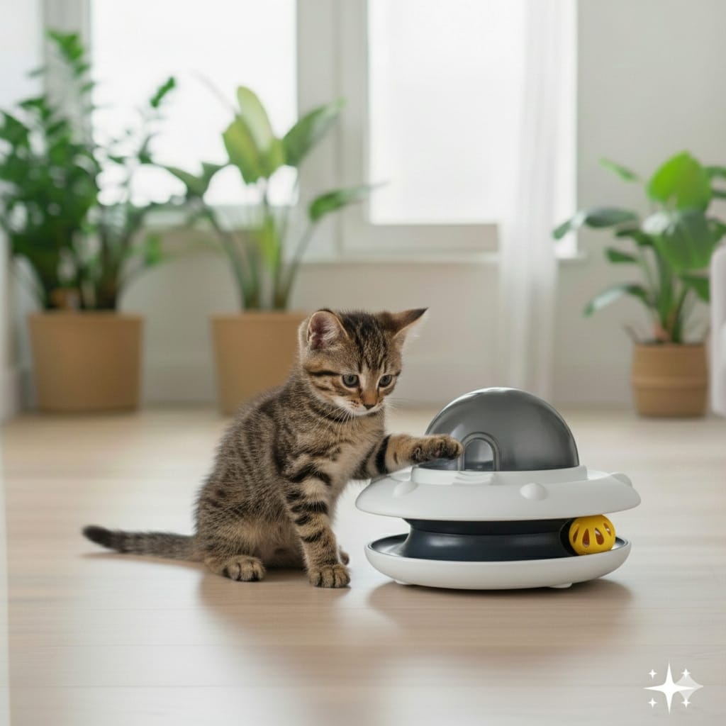 UFO Interactivo para Gatos | Dispensador de Snacks & Juguete Pet Nova - PET NOVA
