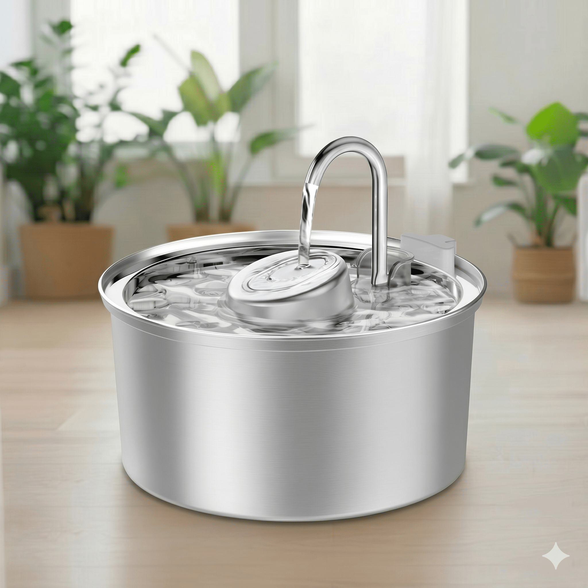 Fuente de Agua Inteligente Acero Inox | Pet Nova - PET NOVA