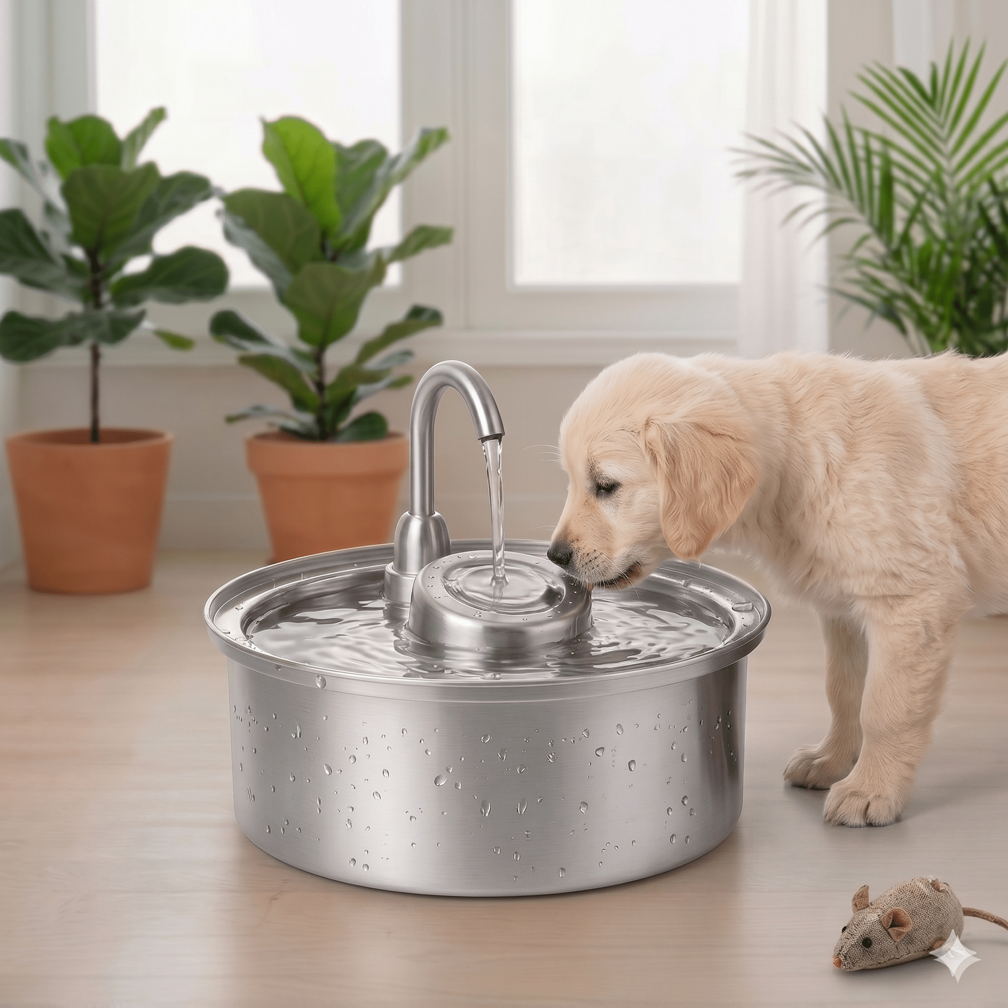 Fuente de Agua Inteligente Acero Inox | Pet Nova - PET NOVA